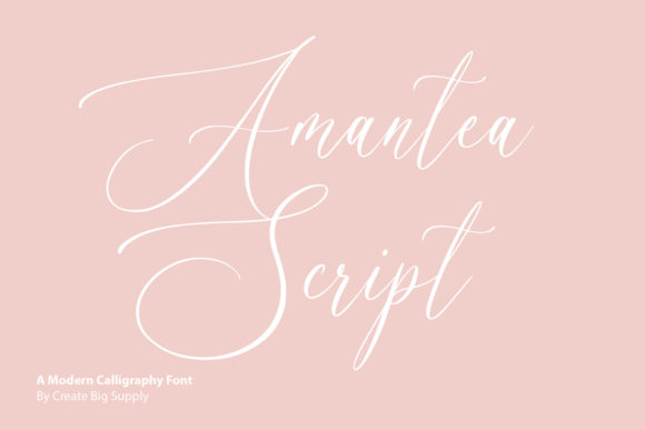 Amantea Script: A Graceful Script Font for Elegant Designs