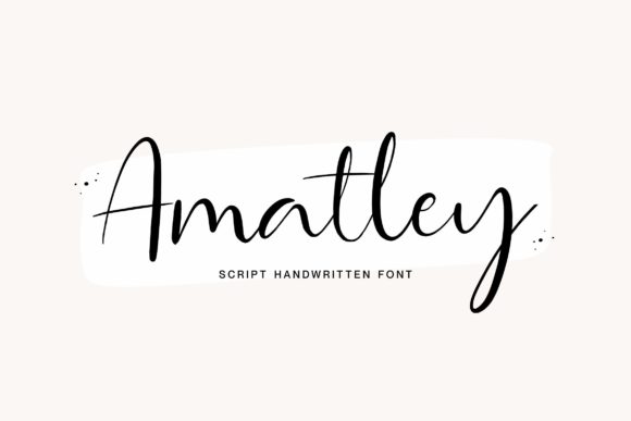 Amatley Script: Elevating Designs with Handwritten Elegance