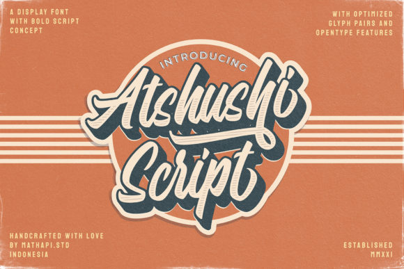 Atshushi Script: A Bold Handwritten Font for Headlines & Logos