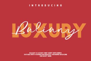 Baliany Script: Elevate Your Design with Modern Handwritten Style
