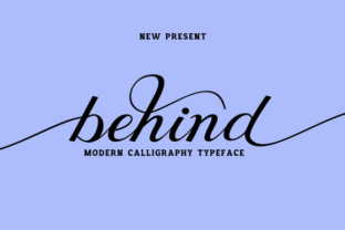 Behind Script: An Elegant Hand-Drawn Script Font for Modern Design