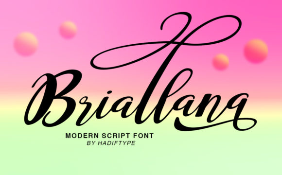 Briallana Script: Elegance for Modern Design Projects