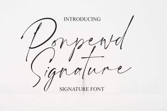Bring Your Creative Ideas to Life with Ponpewd Signature Script