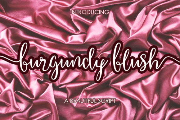 Burgundy Blush Script: A Charming Typeface for Creative Ideas