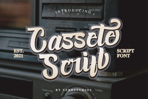 Cassete Script: Bold Handwritten Style for Modern Branding