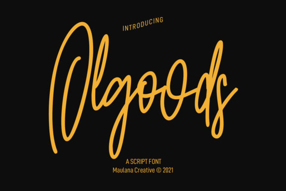 Olgoods Script: Adding Authentic Style to Modern Branding