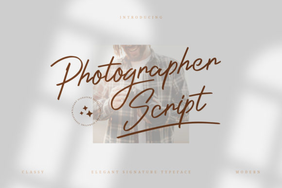 Photographer Script: A Handwritten Font for Modern Creatives