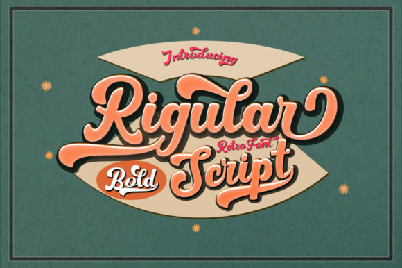 Rigular Script: A Bold Handwritten Font with Retro Appeal